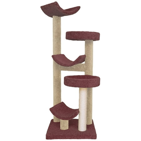 molly and friends molly and friends burgundybeige picasso premium handmade 5tier cat tree with sisal molly and friends molly and friends burgundybeige picasso premium handmade 5tier cat tree with sisal